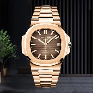 New Specht&Sohne Men s Watches Mechanical Watch Japan Miyota 8215 Movt Rose      - Picture 1 of 36