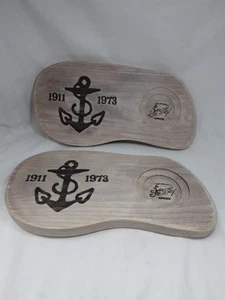 *SAILOR JERRY* Tattooist 1911-1973 Memorial Rum Drinks tray Board Coaster X2 - Picture 1 of 10