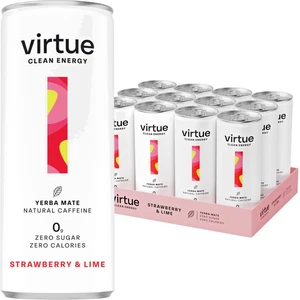 12 x Virtue Yerba Mate - Natural Energy Drink - Sugar Free, Zero Calories, Vegan - Picture 1 of 6