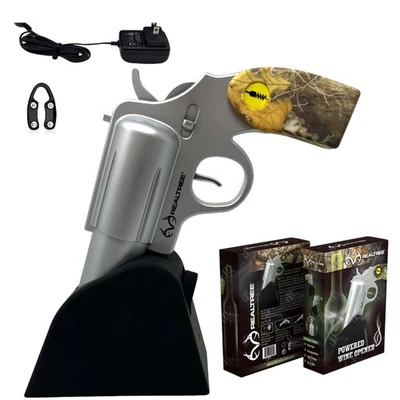 Realtree® Electric Gun Wine Bottle Opener - Open your Wine Bottle Fast with t... Foto 1 de 4