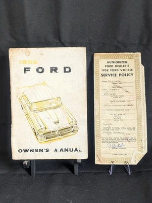 Vintage 1958 FORD FAIRLANE Original Owners Manual and Service Policy - Image 1 of 4