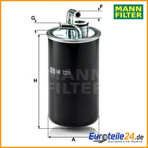 Filtro de combustible FILTRO HOMBRE WK722/1 Jeep Compass Dodge Foto 1 de 1