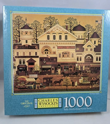 Charles Wysocki Americana Old Main Street Jigsaw Puzzle 1000 Piece - Image 1 of 4