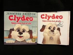 Friends Jennifer Aniston signed Clydeo 1st printing hardcover book NOT BOOKPLATE - Picture 1 of 1