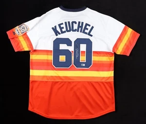 Dallas Keuchel Signed Jersey With 50th Anniversary Patch (JSA) - Picture 1 of 3