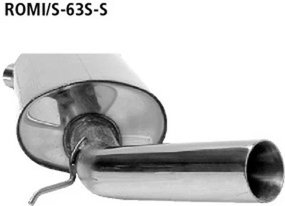 Bastuck Sistema Racing Rover Mini Kat Sin Salida Lateral 63mm Afilado Recto - Imagen 1 de 4