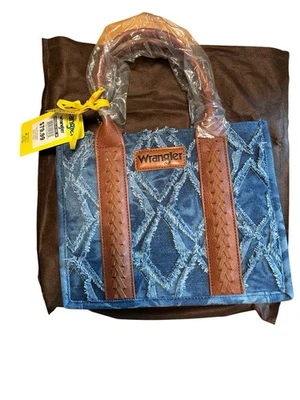 Nuevo bolso de hombro Wrangler Denim con correa bandolera de mezclilla para mujer Foto 1 de 4