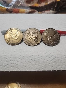 NAHC Collectors Medallion Mountain Lion , Grizzly Bear, & Elk Collectors Coins - Picture 1 of 5