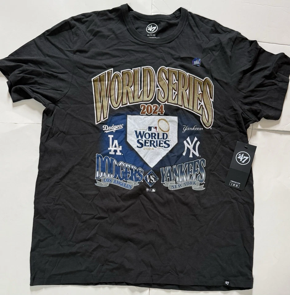 2024 MLB World Series LA Dodgers vs. New York Yankees Matchup Shirt Adult XL - Image 1 of 1