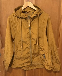 Oof Wear Full Zip Hooded Anorak Style Swing Jacket Mustard Yellow Womens Size 40 - Picture 1 of 8