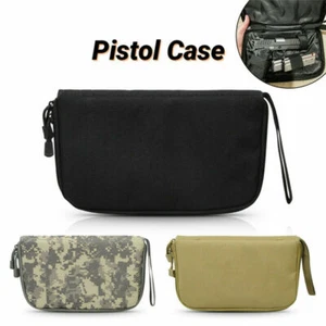 New Hunting Tactical Army Padded Pistol Handgun Storage Carry Case Pouch Gun Bag - Picture 1 of 13