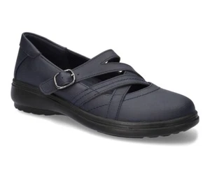 Easy Street Wise Mary Jane Style Women's Slip On Navy Blue Size 10 New - Picture 1 of 11