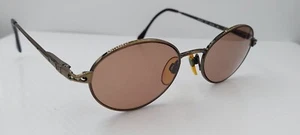 Vintage Florence Vogue VO3176 417 Gold Oval Metal Sunglasses FRAMES ONLY - Picture 1 of 6