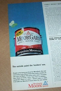 1965 Druckanzeige - Benjamin Moore Farben - Latex Hausfarbe Vintage WERBUNG - Bild 1 von 1