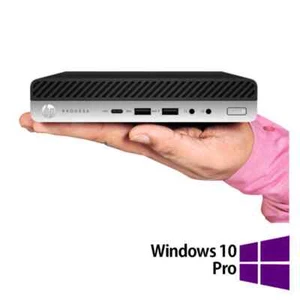 HP EliteDesk 800 G3 Mini i7 7700T, 8GB, 256GB SSD, WiFi,+ Windows 10 PRO RENEW A+ - Zdjęcie 1 z 2