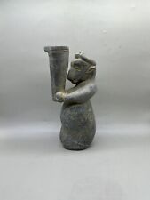 Indus Valley Stone Art Figured Holding A Vase With 2 Hands