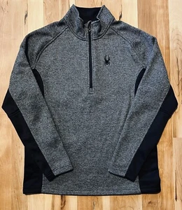 Spyder Herren Outbound 1/2 Zip Pullover Sweater grau & schwarz Gr. XL - Bild 1 von 12