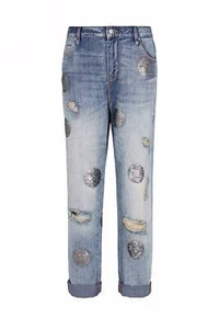 SASS & BIDE "Attention Seeking" Sequin Spot Embellished Jeans - Size 30 - $320 - Picture 1 of 9