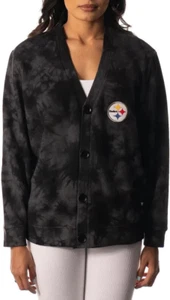 The Wild Collective Damen Pittsburgh Steelers Batik Strickjacke, schwarz, Medium - Bild 1 von 2