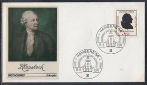 Deutschland Scott 1143 Folio FDC - Friedrich Klopstock - Bild 1 von 1