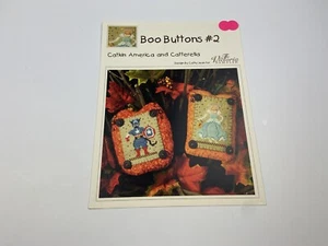 The Victoria Sampler Boo Buttons #2 Counted Cross Stitch Pattern Catterella - Picture 1 of 3