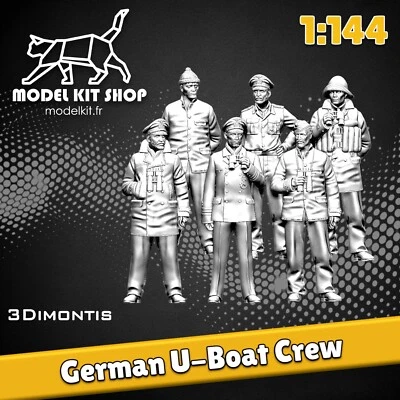 MODELKIT.FR 1:144 - Figurines Equipage U-Boat "Das Boat" pour Revell