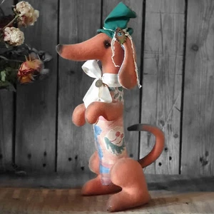 Artículo decorativo vintage perro de tela estilo Tilda 36 cm perro salchicha perro de diseño hecho a mano - Imagen 1 de 1