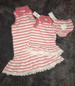 X1 girls ralph lauren dress have matching age 9m & 7yrs please read - Picture 1 of 3