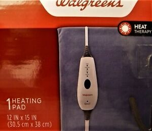 Walgreens Heating Pad 4 Heat Settings  Auto-Off 12" x 15" FACTORY SEALED NEW !