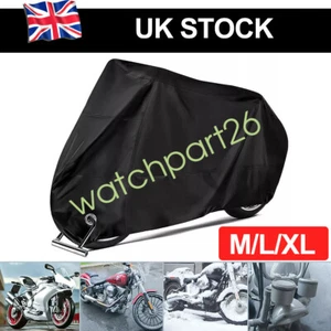 Heavy Duty Motorcycle Motorbike Cover Waterproof Storage Rain Dust Moped Protect - Picture 1 of 14