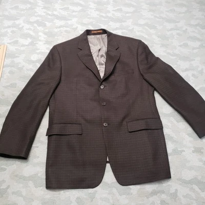 Traje Michael Kors Para Hombre 42R Marrón Bolsillos con Botones Manga Larga Foto 1 de 4