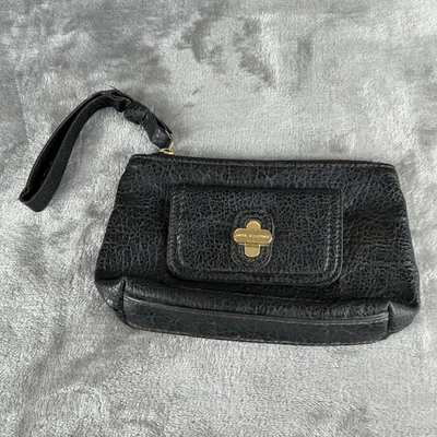 Pulsera Dana Buchman negra guijarros imitación cuero correa de muñeca latón bloqueo giratorio Foto 1 de 4