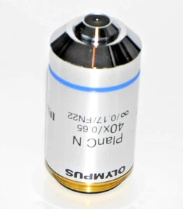 OLYMPUS PLANC N 40X/0.65 FN22 MIKROSKOP OBJEKTIV OBJEKTIV guter Zustand von JP - Bild 1 von 7