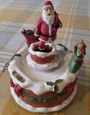 Yankee Candle Musical Santa Figura Chimenea Regalo Escena Navidad Decoración RETIRADO Foto 1 de 4