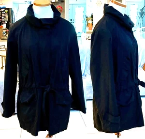 Chaqueta Talbots para mujer talla M mezcla de algodón elástica bolsillos utilitarios NEGRA NUEVA SIN ETIQUETAS - Imagen 1 de 10