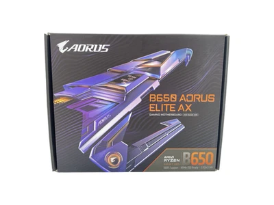 GIGABYTE - B650 AORUS ELITE AX (Socket AM5) Motherboard Black - FOR PARTS 11/9 - Image 1 of 4