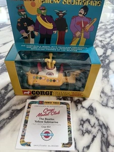 Corgi Model Club Reissue 803-The Beatles Yellow Submarine NEVER REMOVED FROM BOX - Picture 1 of 6