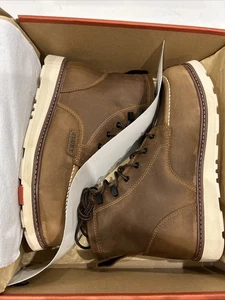 BRUNT Marin Men's 6" Unlined Soft Toe Work Boot - Brown - Size 11 - WR, HR, EH - Picture 1 of 6