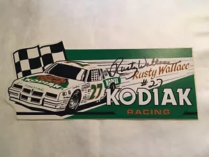 Rusty Wallace Autographed Decal - Picture 1 of 1