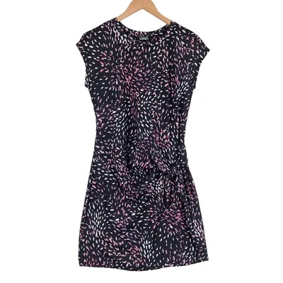 Nicole Miller Original Sheath Dress Women Small Multicolor Polka Dot Knot Front - Image 1 of 4