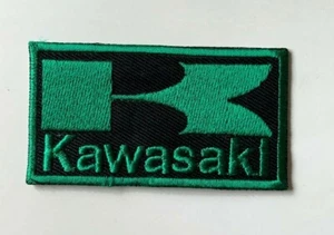 Kawasaki Motorrad - Aufbügeln Nähen bestickt - Aufnäher - Bild 1 von 1
