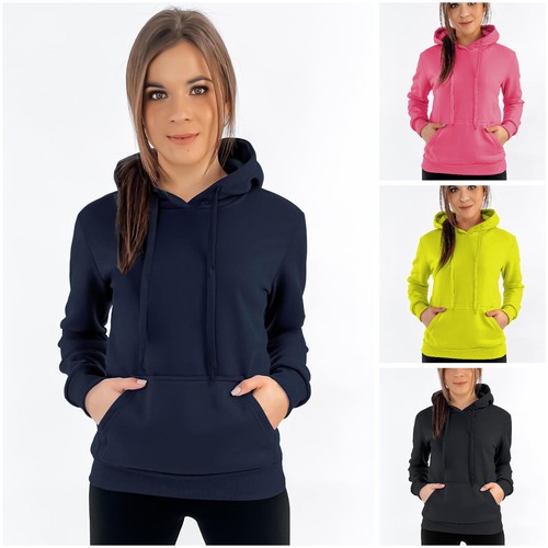 SACAI Felpa con cappuccio donna manica lunga felpa con cappuccio base pullover tinta unita DSTREET