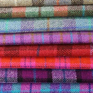 Genuine Harris Tweed 30x25cm PCS - 45 patterns to chose from - Picture 1 of 61