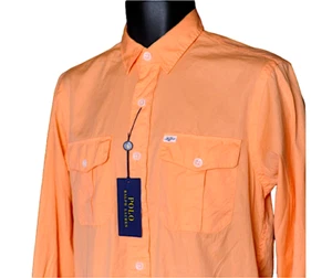 NEU Polo Ralph Lauren Capri orange Strand Twill Hemd Herren Small Langarm $ 98 - Bild 1 von 4