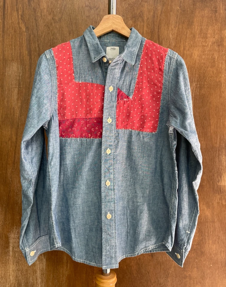 VISVIM Linen Three Fabric Shirt Made in Japan - Image 1 of 4