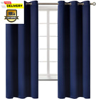 Blackout Curtains for Bedroom - Grommet Thermal Insulated Room Darkening Curtain