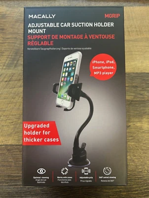 Macally Adjustable Car Suction Holder Mount - Image 1 of 4
