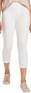 Ladies Stretch Denim White Jegging Pull On Jeans 27" 28" Leg Womens Petite - Picture 1 of 10