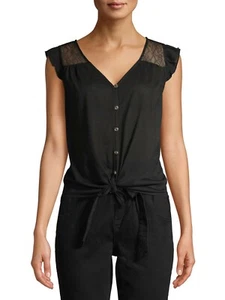 Top de moda con corbata frontal para jóvenes (talla grande 11/13) NUEVO CON ETIQUETAS - Imagen 1 de 6