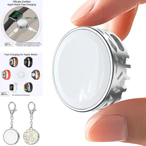 For Apple Watch Series 10 9 8 7 6 5 4 Ultra Mini Magnetic Wireless Charger Dock - Picture 1 of 9